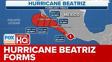 Tropical Storm Beatriz forms off Mexico’s Pacific coast and may soon become a hurricane